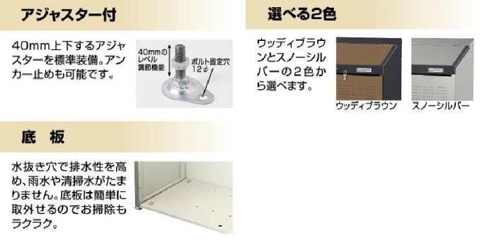 ヨド物置　ダストピットＳタイプ（DPS型）　DPSA-800